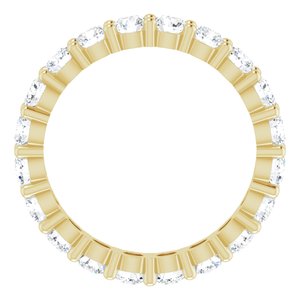 10K Yellow Gold 3 CTW Lab-Grown Diamond Eternity Band Size 9