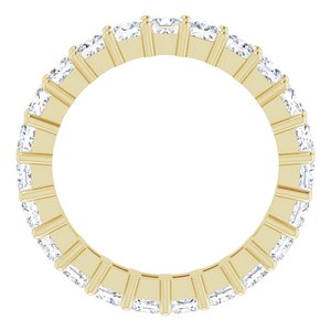 10K Yellow Gold 3 3/4 CTW Lab-Grown Diamond Eternity Band Size 8.5