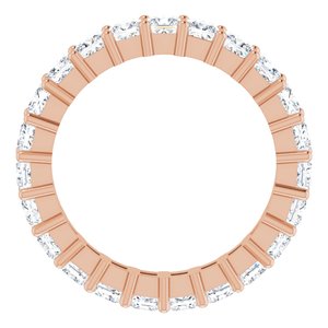 10K Rose Gold 3 3/4 CTW Lab-Grown Diamond Eternity Band Size 8.5
