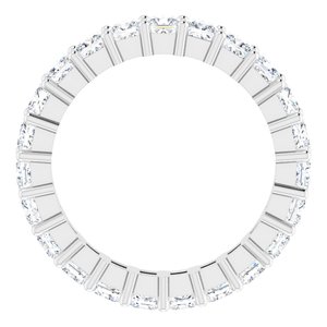 10K White Gold 3 3/4 CTW Lab-Grown Diamond Eternity Band Size 8.5
