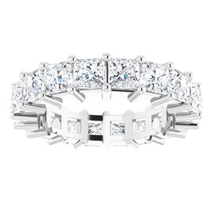 10K White Gold 7 1/5 CTW Lab-Grown Diamond Eternity Band Size 9
