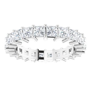 10K White Gold 3 5/8 CTW Lab-Grown Diamond Eternity Band Size 8.25