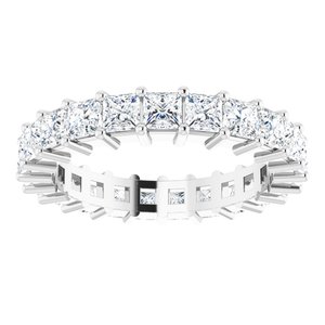 10K White Gold 3 3/4 CTW Lab-Grown Diamond Eternity Band Size 8.5