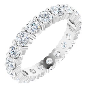 10K White Gold 2 7/8 CTW Lab-Grown Diamond Eternity Band Size 9