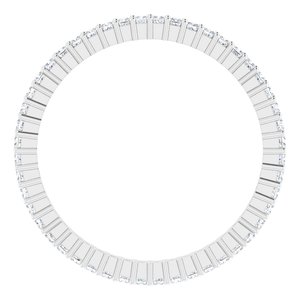10K White Gold 5/8 CTW Lab-Grown Diamond Eternity Band Size 9