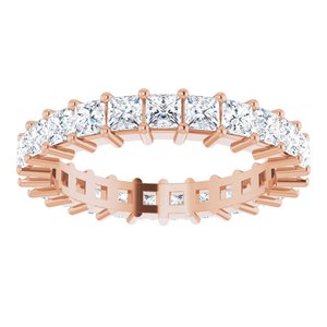 10K Rose Gold 2 3/4 CTW Lab-Grown Diamond Eternity Band Size 9