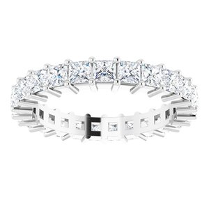 10K White Gold 2 3/4 CTW Lab-Grown Diamond Eternity Band Size 9