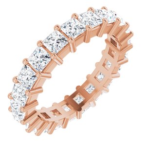 10K Rose Gold 4 1/4 CTW Natural Diamond Eternity Band Size 9