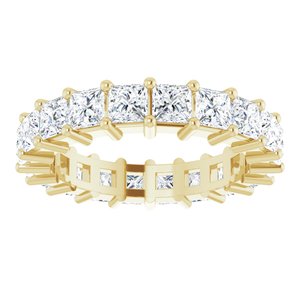 10K Yellow Gold 5 CTW Lab-Grown Diamond Eternity Band Size 9