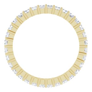 10K Yellow Gold 1 3/8 CTW Natural Diamond Eternity Band Size 8.75