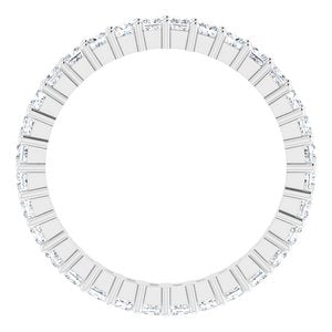 10K White Gold 1 3/8 CTW Lab-Grown Diamond Eternity Band Size 8.75