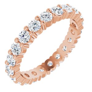 14K Rose Gold 1 1/4 CTW Natural Diamond Eternity Band Size 5