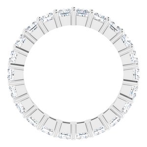 10K White Gold 3 5/8 CTW Lab-Grown Diamond Eternity Band Size 8.25