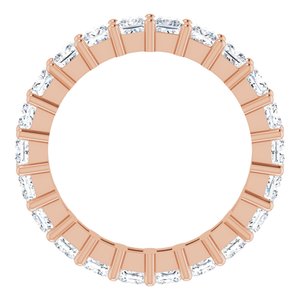 10K Rose Gold 3 5/8 CTW Lab-Grown Diamond Eternity Band Size 8.25