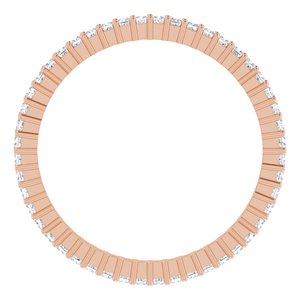 10K Rose Gold 5/8 CTW Lab-Grown Diamond Eternity Band Size 8.75