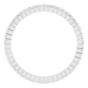 10K White Gold 5/8 CTW Lab-Grown Diamond Eternity Band Size 8.75