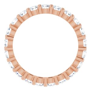 10K Rose Gold 1 1/4 CTW Lab-Grown Diamond Eternity Band Size 4.5