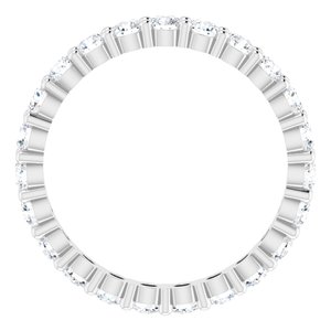 10K White Gold 1 3/8 CTW Lab-Grown Diamond Eternity Band Size 6.75