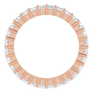 14K Rose Gold 1 1/4 CTW Lab-Grown Diamond Eternity Band Size 5.5
