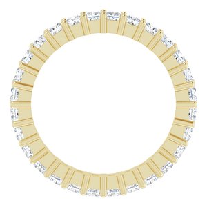 10K Yellow Gold 1 1/4 CTW Lab-Grown Diamond Eternity Band Size 5.5