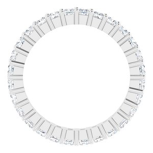 14K White Gold 1 1/4 CTW Lab-Grown Diamond Eternity Band Size 5.5