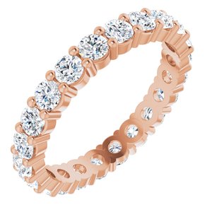 14K Rose Gold 2 1/3 CTW Lab-Grown Diamond Eternity Band Size 9