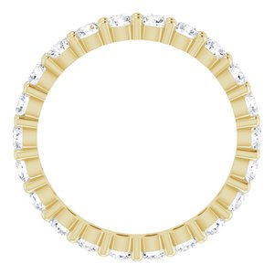 10K Yellow Gold 1 1/3 CTW Natural Diamond Eternity Band Size 5.75