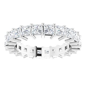 10K White Gold 2 CTW Lab-Grown Diamond Eternity Band Size 4.5