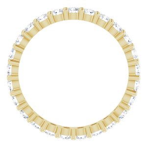 10K Yellow Gold 1 5/8 CTW Lab-Grown Diamond Eternity Band Size 8.75