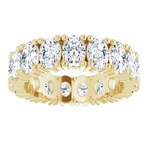 14K Yellow Gold 6 1/3 CTW Natural Diamond Eternity Band Size 9