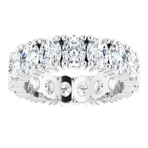 14K White Gold 6 3/4 CTW Lab-Grown Diamond Eternity Band Size 9
