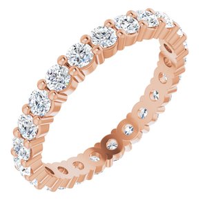 10K Rose Gold 1 3/8 CTW Lab-Grown Diamond Eternity Band Size 7.25