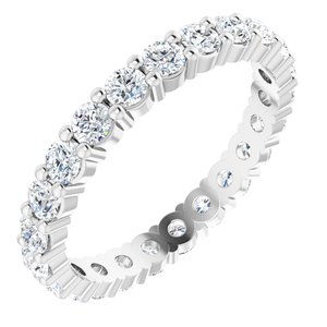 10K White Gold 1 3/8 CTW Lab-Grown Diamond Eternity Band Size 7.25