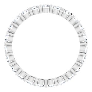10K White Gold 1 3/8 CTW Lab-Grown Diamond Eternity Band Size 6.5