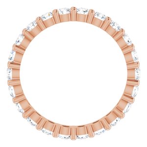 10K Rose Gold 1 1/3 CTW Natural Diamond Eternity Band Size 6