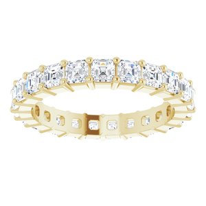 14K Yellow Gold 2 1/3 CTW Lab-Grown Diamond Eternity Band Size 6.5