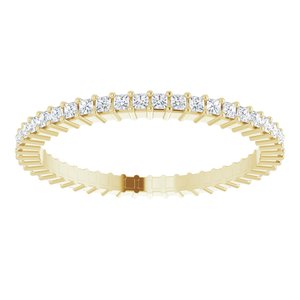 10K Yellow Gold 5/8 CTW Lab-Grown Diamond Eternity Band Size 8.75