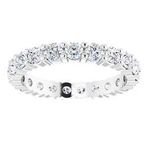 10K White Gold 1 1/4 CTW Lab-Grown Diamond Eternity Band Size 4.75
