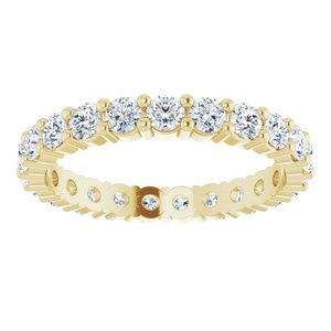 10K Yellow Gold 1 3/8 CTW Lab-Grown Diamond Eternity Band Size 6.75