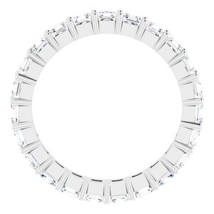 Platinum 2 1/3 CTW Lab-Grown Diamond Eternity Band Size 6.5