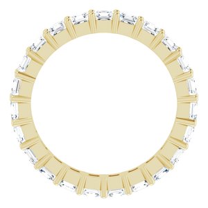 14K Yellow Gold 2 1/3 CTW Lab-Grown Diamond Eternity Band Size 6.5