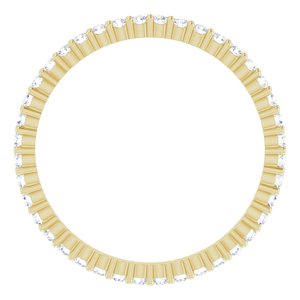 14K Yellow Gold 1/2 CTW Lab-Grown Diamond Eternity Band Size 9
