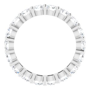 10K White Gold 4 1/3 CTW Lab-Grown Diamond Eternity Band Size 9