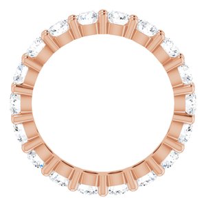 10K Rose Gold 4 1/3 CTW Lab-Grown Diamond Eternity Band Size 9