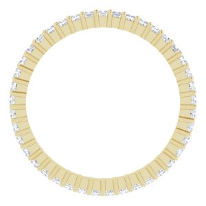 10K Yellow Gold 7/8 CTW Lab-Grown Diamond Eternity Band Size 9