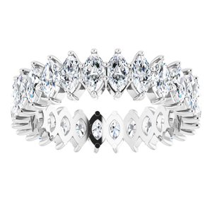 Platinum 1 3/4 CTW Natural Diamond Eternity Band Size 4.5