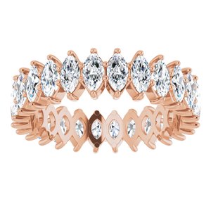 14K Rose Gold 1 3/4 CTW Natural Diamond Eternity Band Size 4.5