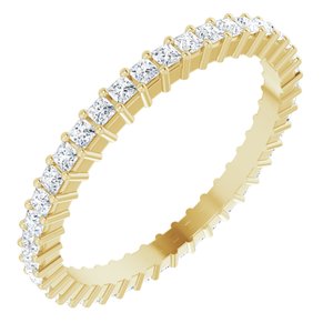 10K Yellow Gold 7/8 CTW Lab-Grown Diamond Eternity Band Size 9