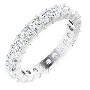 Platinum 2 1/3 CTW Lab-Grown Diamond Eternity Band Size 6.5