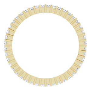 14K Yellow Gold 3/8 CTW Lab-Grown Diamond Eternity Band Size 6.5